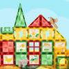 80 Piece Magnetic Tiles 3D Building Blocks Educational Toys For Kids DIY Painting Color Glue Toys Sets - Image 15