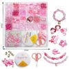 Girl Toys Mixed Clay Seed Beads Letter Beads DIY Completely Jewelry Making Starter Kit - Image 15