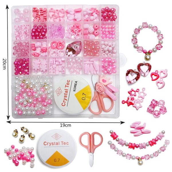 Girl Toys Mixed Clay Seed Beads Letter Beads DIY Completely Jewelry Making Starter Kit - Image 6