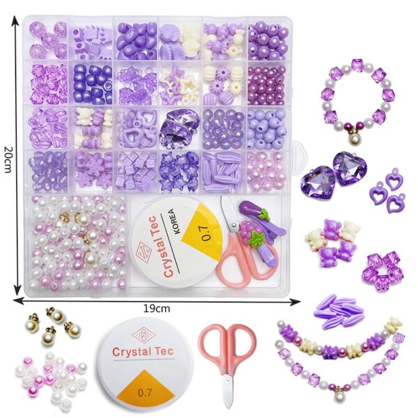 Girl Toys Mixed Clay Seed Beads Letter Beads DIY Completely Jewelry Making Starter Kit - Image 8