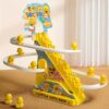 Cute Duckling Light Music Early Education Toy Track Slide Toy Little Duck Electric Climbing Stairs Toy - Image 13