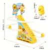 Cute Duckling Light Music Early Education Toy Track Slide Toy Little Duck Electric Climbing Stairs Toy - Image 14