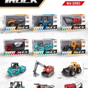 Alloy Metal 1/64 Scale Construction Toys Vehicles Engineering Excavators Dozer Diecast Toys - Image 18