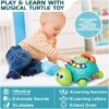 High Quality Cartoon Baby Crawling Induction Cartoon Turtle Telephone Musical Phone Toy Educational Games - Image 16