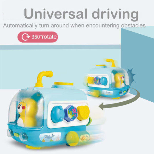 Sensory Shape Recognition Early Educational Music Light Baby Cartoon Shape Block Matching Toys - Image 4