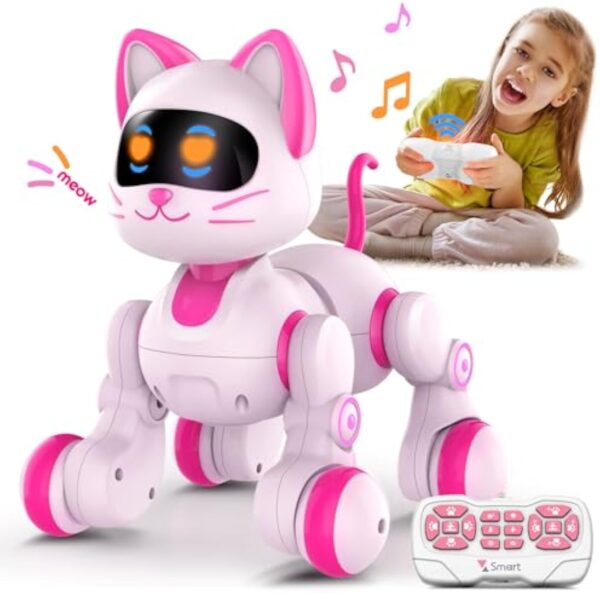 Kids Educational Rechargeable Electric Dancing Interactive Programable Intelligent Remote Control Robot Cat - Image 2