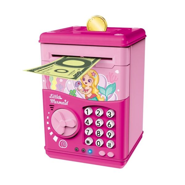 Girl Toys Novelty Kids Safe Plastic Paper Money Saving Boxes Digital Password Electronic Atm Piggy Bank - Image 2