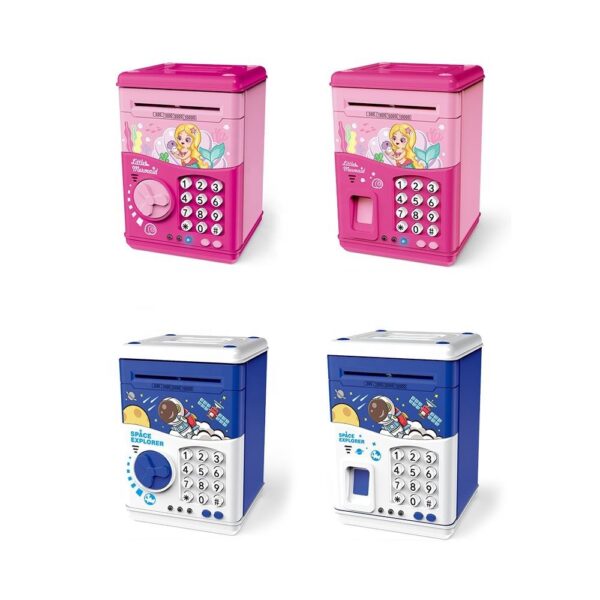 Girl Toys Novelty Kids Safe Plastic Paper Money Saving Boxes Digital Password Electronic Atm Piggy Bank - Image 8