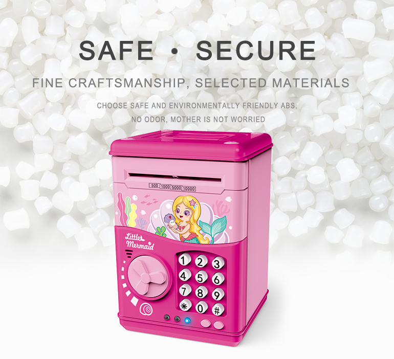 Girl Toys Novelty Kids Safe Plastic Paper Money Saving Boxes Digital Password Electronic Atm Piggy Bank - Image 11