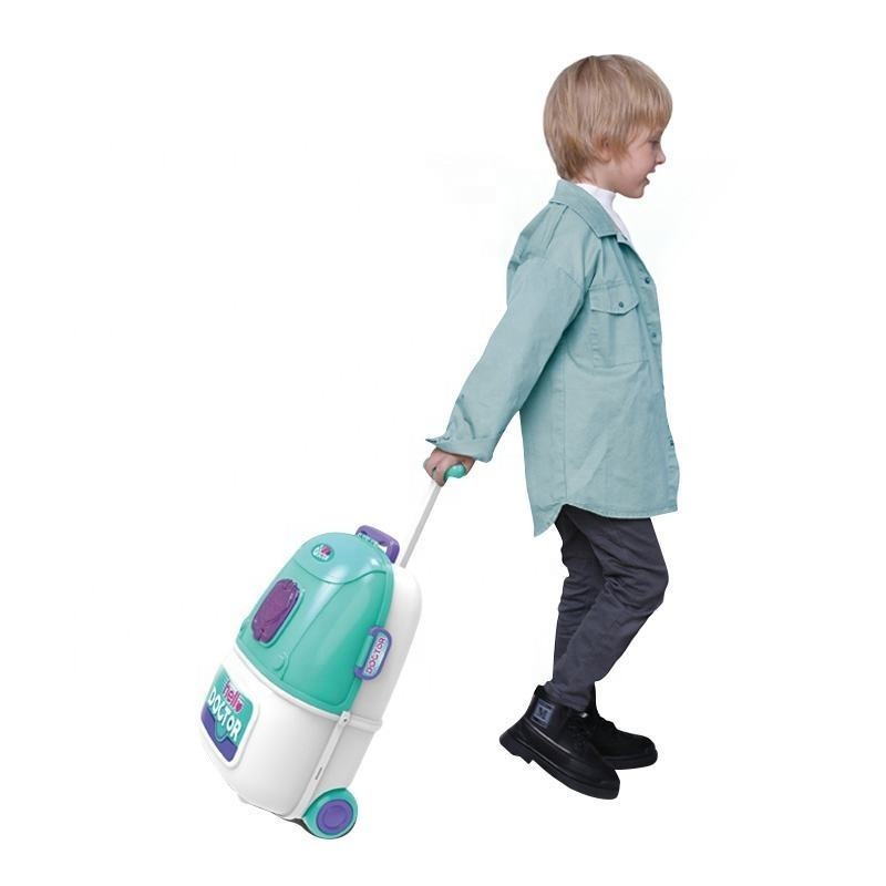 Girl Toys Luggage Simulation Medical Trolley Case Operating Table Pretend Play Doctor Toy Set for Kids - Image 7