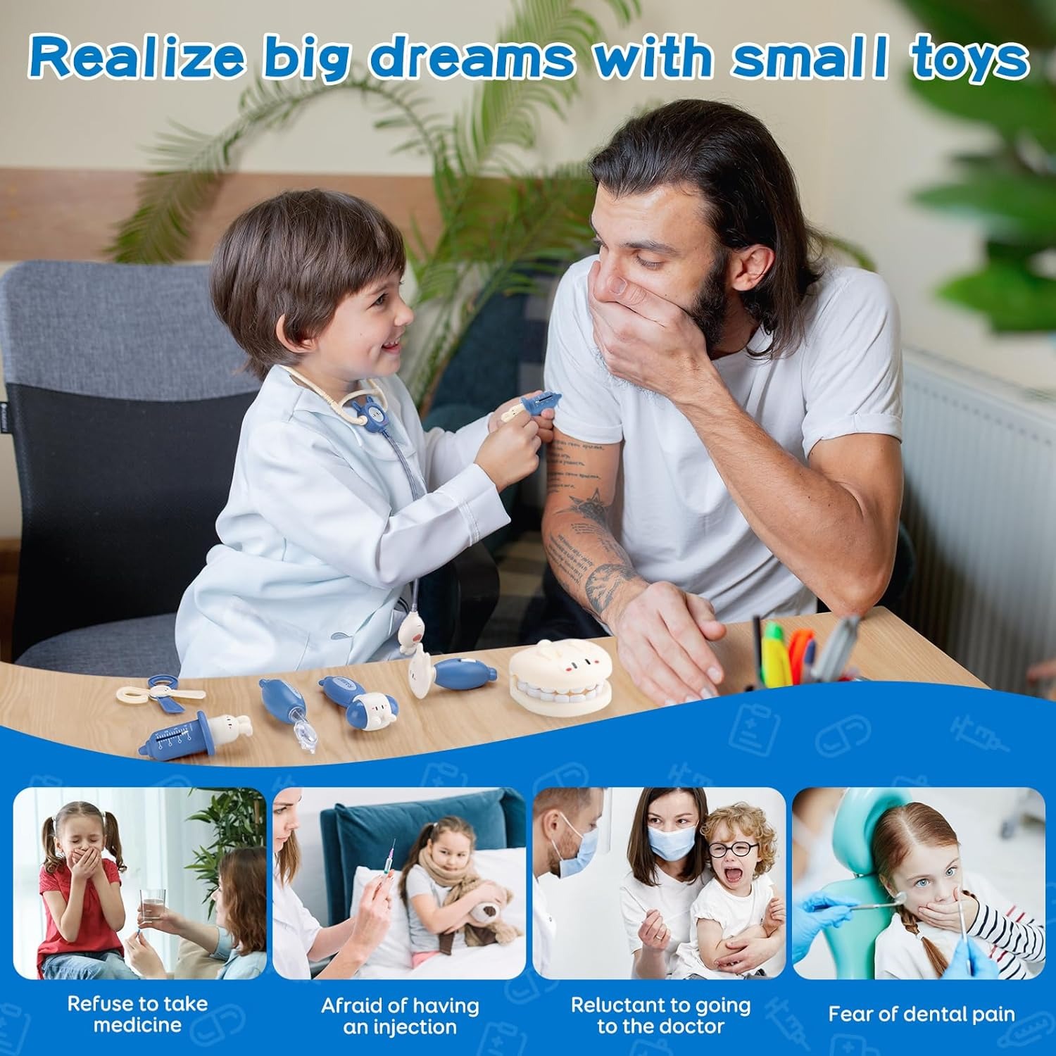 Cute Doctor Toys Educational Role Play Game Pretend Play Kids Toys Doctor Toy Play Set for Kids Girls Children - Image 5