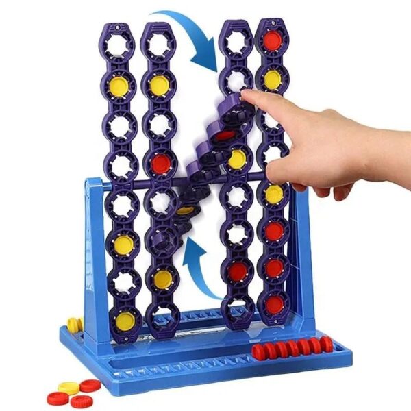 Wholesale Educational Toy Board Game Matching Chess Connect 4 Spin Game for Family - Image 4