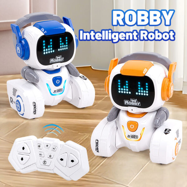 Chinese Manufactur Toys Robots Technology Intelligent Educational Cartoon Toy Programmable LED lights Small RC Robot - Image 4
