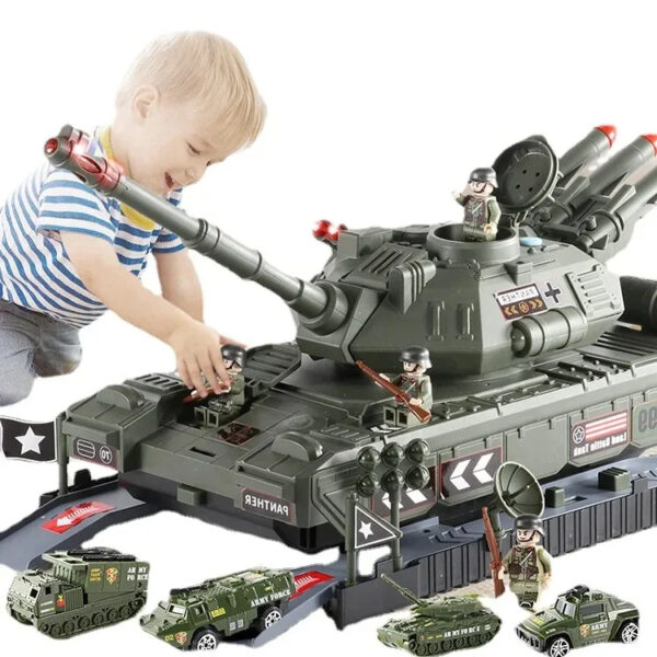 Military Toys Set Big Toy Diecast Army Tank Toy for Kids - Image 2