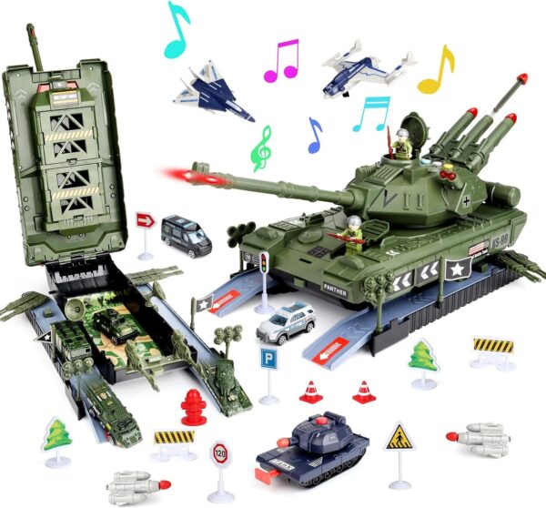 Military Toys Set Big Toy Diecast Army Tank Toy for Kids - Image 4