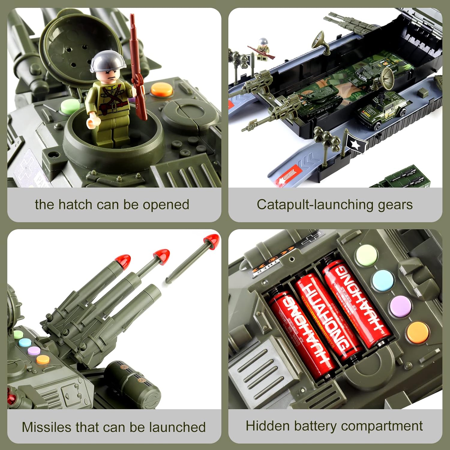 Military Toys Set Big Toy Diecast Army Tank Toy for Kids - Image 9
