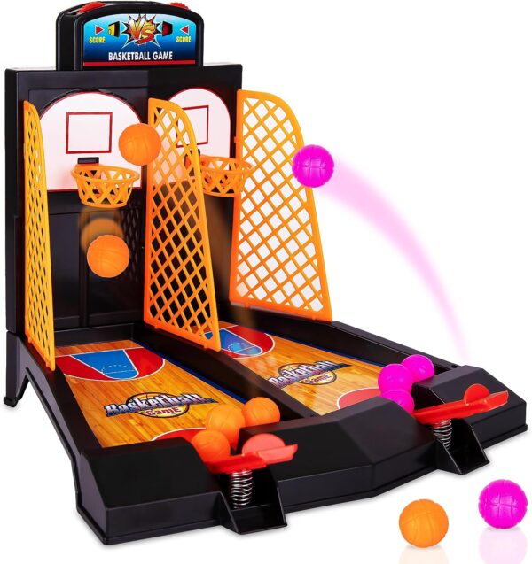 Arcade Desk Basketball Shooting Game Kids Finger Mini Table Basketball Games Desktop for Children - Image 2