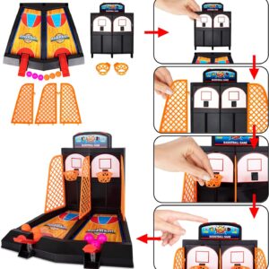 Arcade Desk Basketball Shooting Game Kids Finger Mini Table Basketball Games Desktop for Children - Image 18