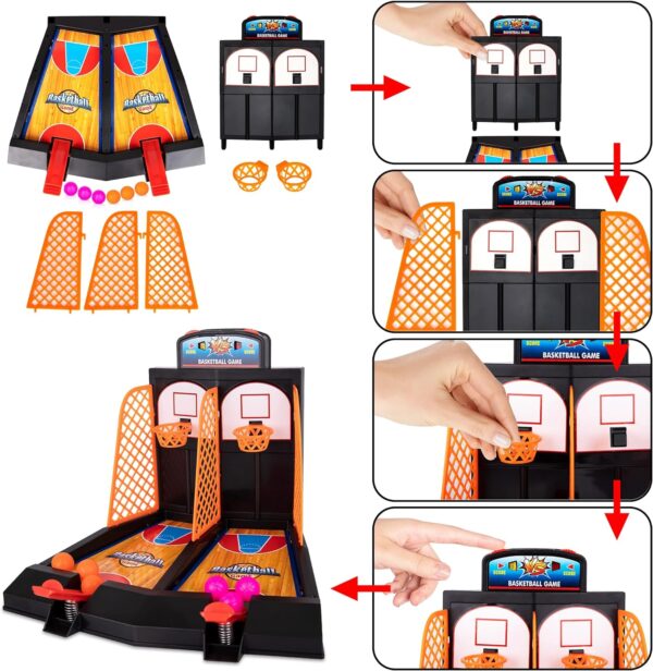 Arcade Desk Basketball Shooting Game Kids Finger Mini Table Basketball Games Desktop for Children - Image 8