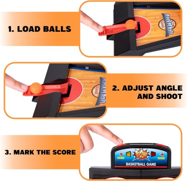 Arcade Desk Basketball Shooting Game Kids Finger Mini Table Basketball Games Desktop for Children - Image 10