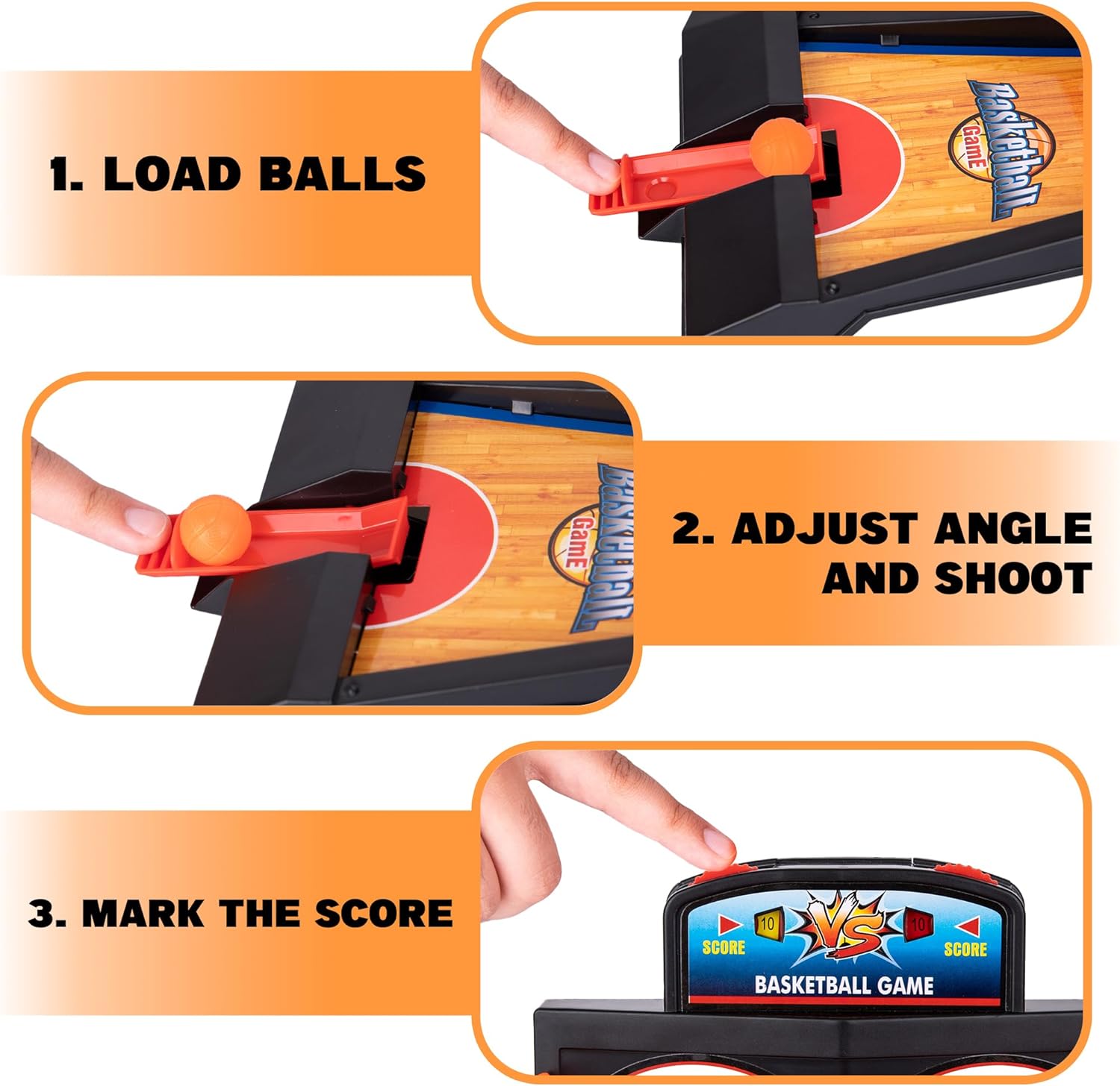 Arcade Desk Basketball Shooting Game Kids Finger Mini Table Basketball Games Desktop for Children - Image 9