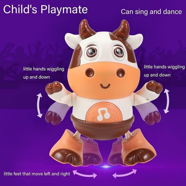 Electric Educational Other Baby Toys Animal Singing and Dancing Cow Toy - Image 4