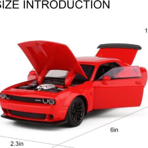 Die Casting 1:32 Dodge Challenger Alloy Model Car Mould Pullback Sound and Light Metal Ornament Collection Super Car Model - Image 14