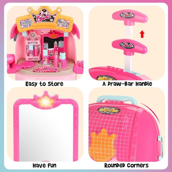 Kid Girl Children’s Toy Pretend Play Preschool Toy Cosmetic Makeup Make Up Kit Toy Set For Girl Kid - Image 6