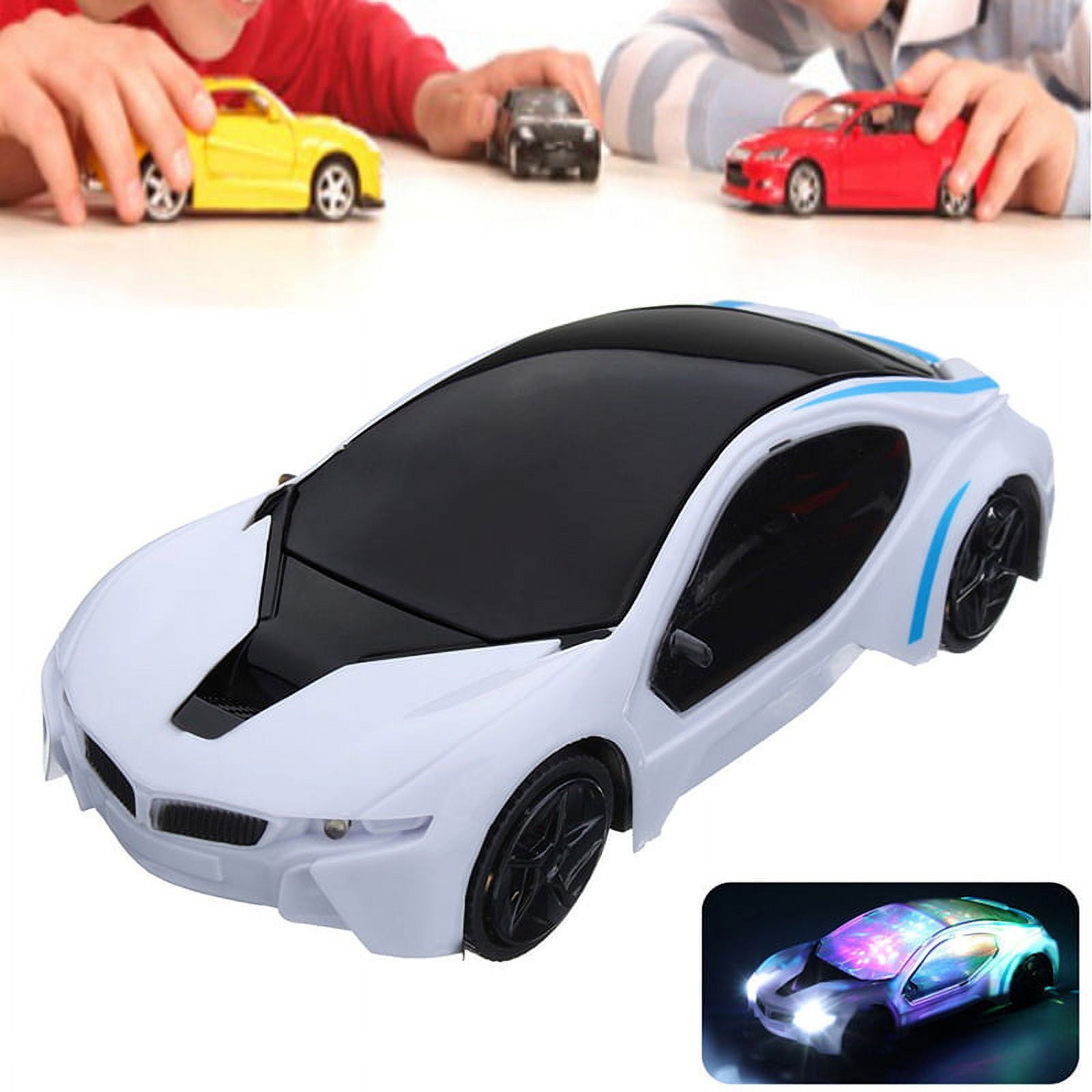 3D Led Flashing Light Car Model Music Supercar Electric Kid Car - Image 3
