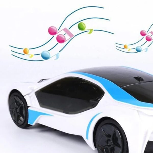 3D Led Flashing Light Car Model Music Supercar Electric Kid Car - Image 6