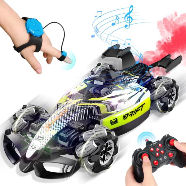 2.4G 4WD F1 Rc Car Gesture Hand High Speed Remote Control Car with Spray Music - Image 2