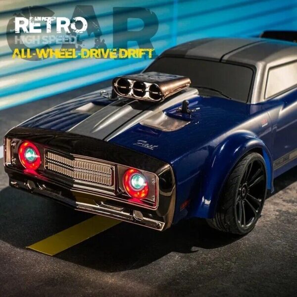 RC CAR Remote Control 1: 16 2.4GHz 35KM/H High Speed 4WD All-Wheel Drive Drift Rc Retro Muscle Cars - Image 6