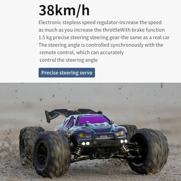1/16 2.4ghz 80 Remote Control Rock Crawler 4×4 High Speed Off Road Monster Truck - Image 8