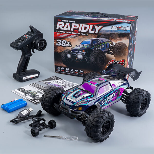 1/16 2.4ghz 80 Remote Control Rock Crawler 4×4 High Speed Off Road Monster Truck - Image 10