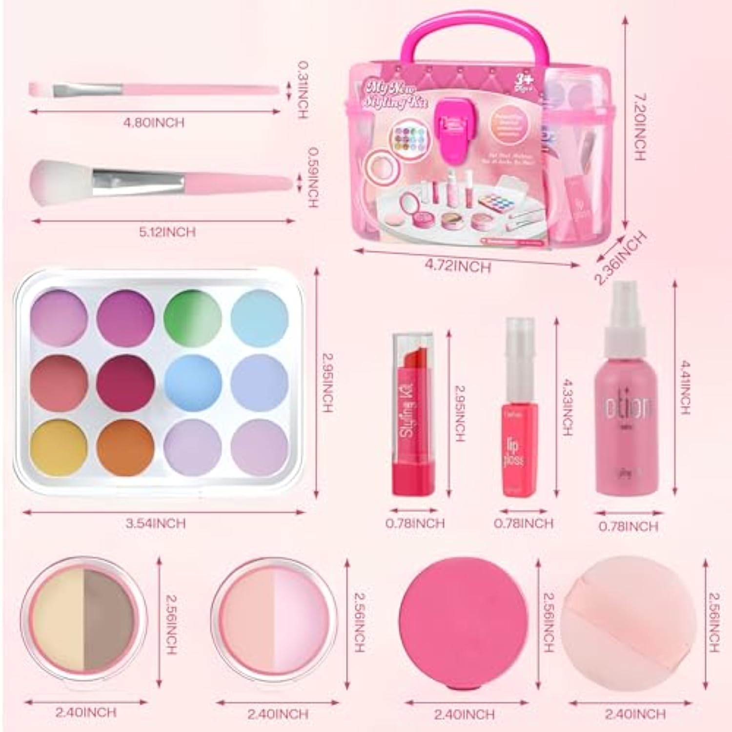 Eco-friendly High Quality Kids Washable Makeup Girl Toys Children Cosmetic Toys Make Up Set - Image 9