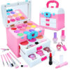 Factory Kids Baby Play Makeup Box Ruby Bow Cosmetic Case Kids Makeup Kit for Girl - Image 13