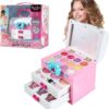 Factory Kids Baby Play Makeup Box Ruby Bow Cosmetic Case Kids Makeup Kit for Girl - Image 21