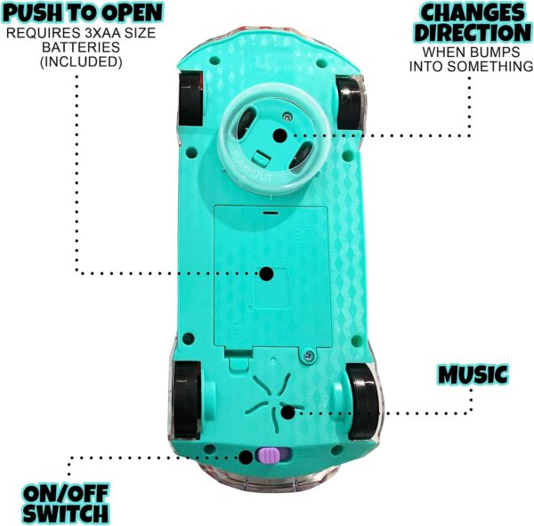 Kids Plastic 3d Racing Car Toy Mechanical Transparent Gear Car Push Toy - Image 6