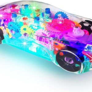 Kids Plastic 3d Racing Car Toy Mechanical Transparent Gear Car Push Toy - Image 18