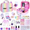 Hot Sale Girls Toy Pretend Play Cosmetics Safe Makeup Toy Set with Portable Storage Box Makeup Toys - Image 13