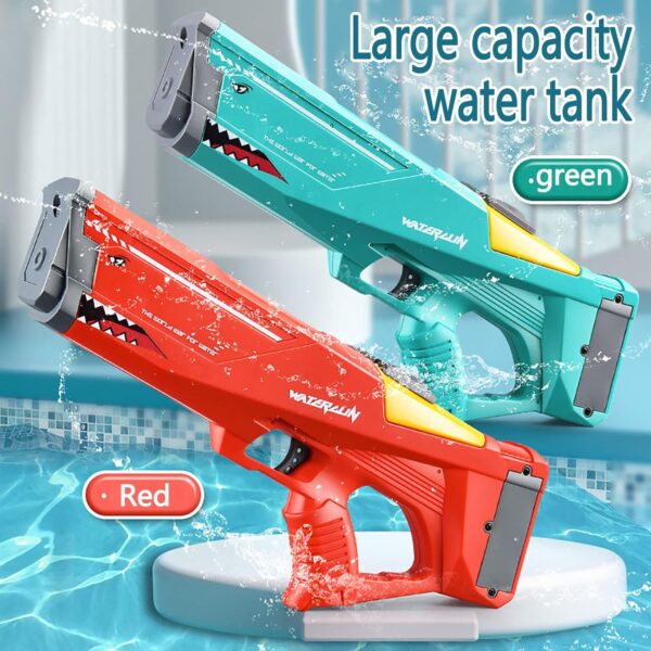 Best Electronic Toys 600cc Large High Pressure Powerful Electric Shark Squirt Water Gun - Image 4
