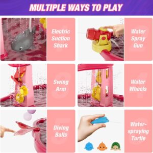 Kids Outdoor Upgraded Sand Water Table Toys Electric Water Pump Rain Shower Splash Pond Sensory Play Table Toys - Image 17