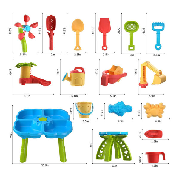 Beach Sand Water Game Beach Table Toys Kids Sand Toy Set For Kids - Image 6
