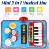2 in 1 Drum And Piano Mat Baby Playmat Dance Mat Educational Baby Piano Play Mat - Image 15