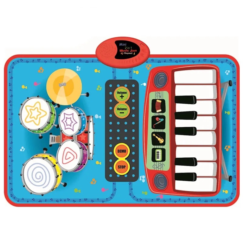 2 in 1 Drum And Piano Mat Baby Playmat Dance Mat Educational Baby Piano Play Mat - Image 11