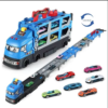 Catapult Container Truck Folding Car Model Toys Children Truck Matel Car Deformation Folding Track Ejection Die Cast Car Set - Image 13