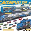 Catapult Container Truck Folding Car Model Toys Children Truck Matel Car Deformation Folding Track Ejection Die Cast Car Set - Image 15