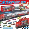 Catapult Container Truck Folding Car Model Toys Children Truck Matel Car Deformation Folding Track Ejection Die Cast Car Set - Image 17