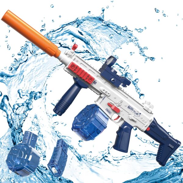 Kids Outdoor Toys 2024 SCAR Electric Water Gun Powerful Water Squirt Gun Super Water Soaker Toy Gun - Image 4