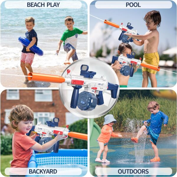 Kids Outdoor Toys 2024 SCAR Electric Water Gun Powerful Water Squirt Gun Super Water Soaker Toy Gun - Image 12